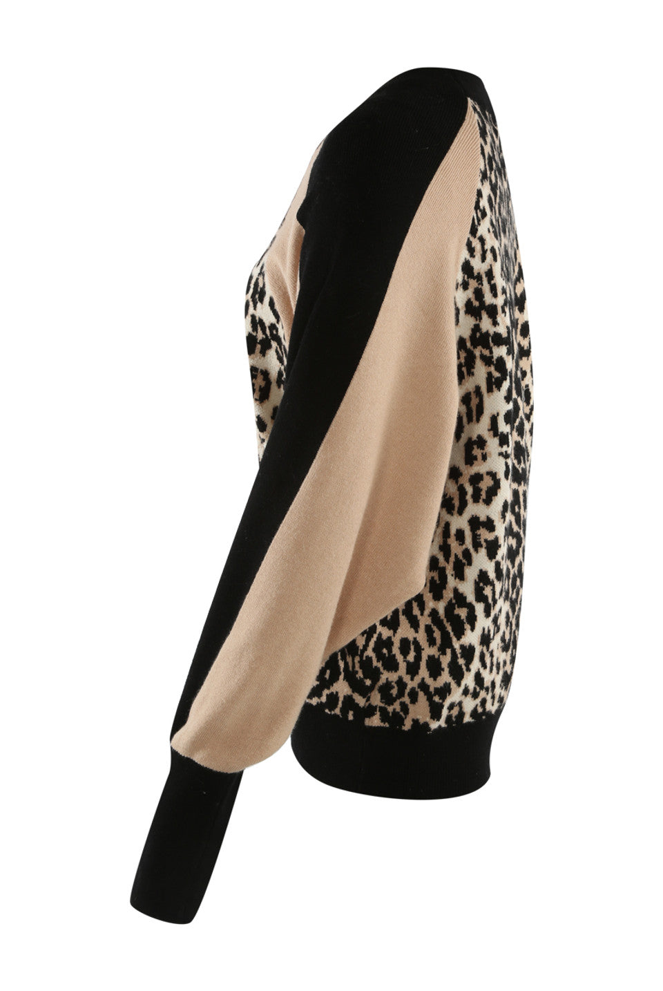 Leopard Print Raglan Sleeve Jumper